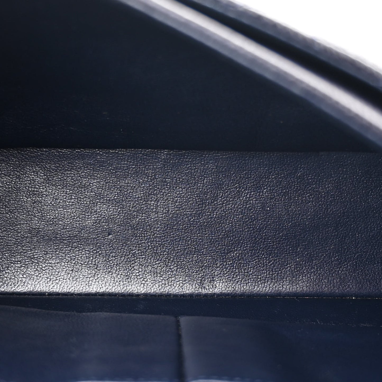 Caviar Quilted Medium Double Flap Navy