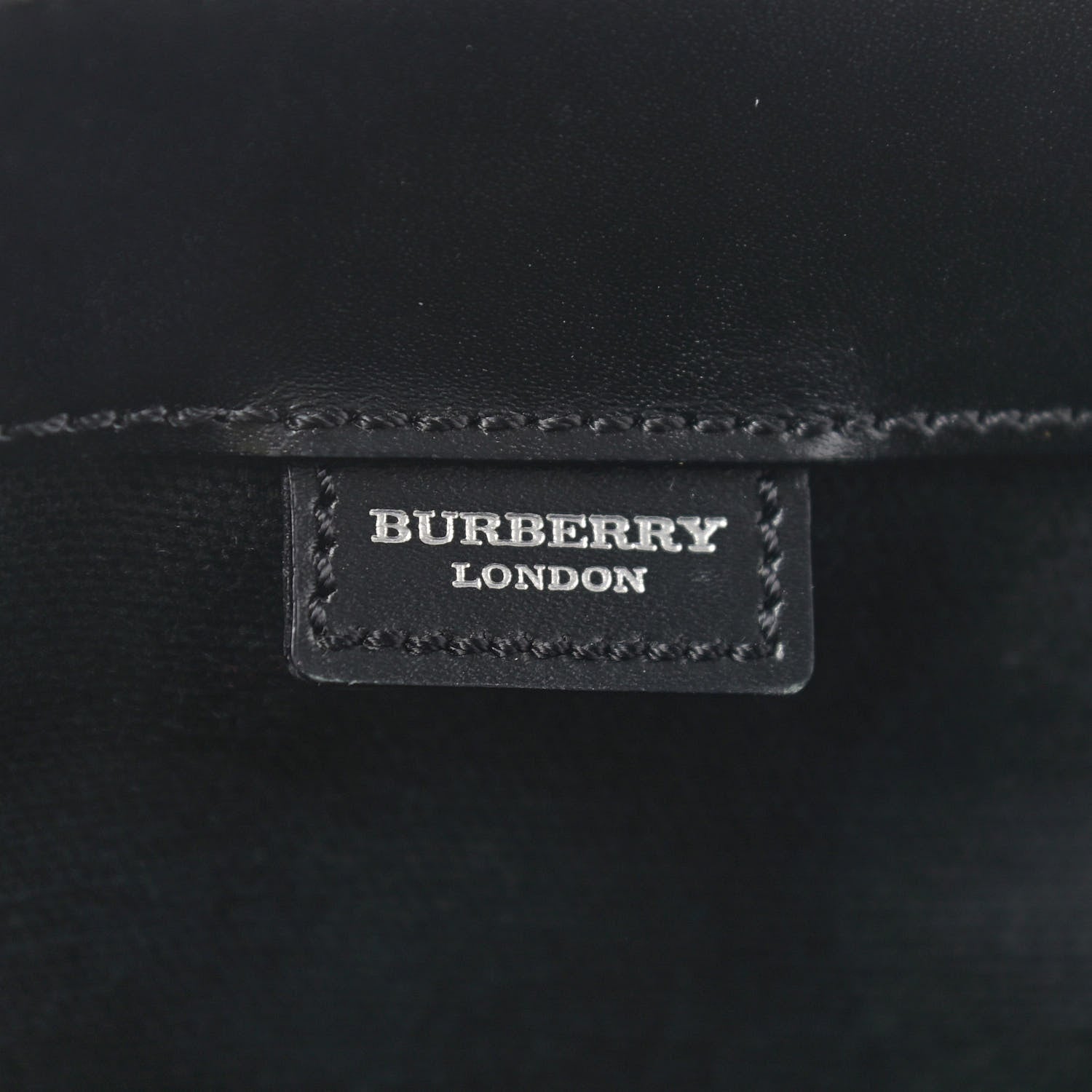 Burberry Canvas House Check Tote Black 6 of 9