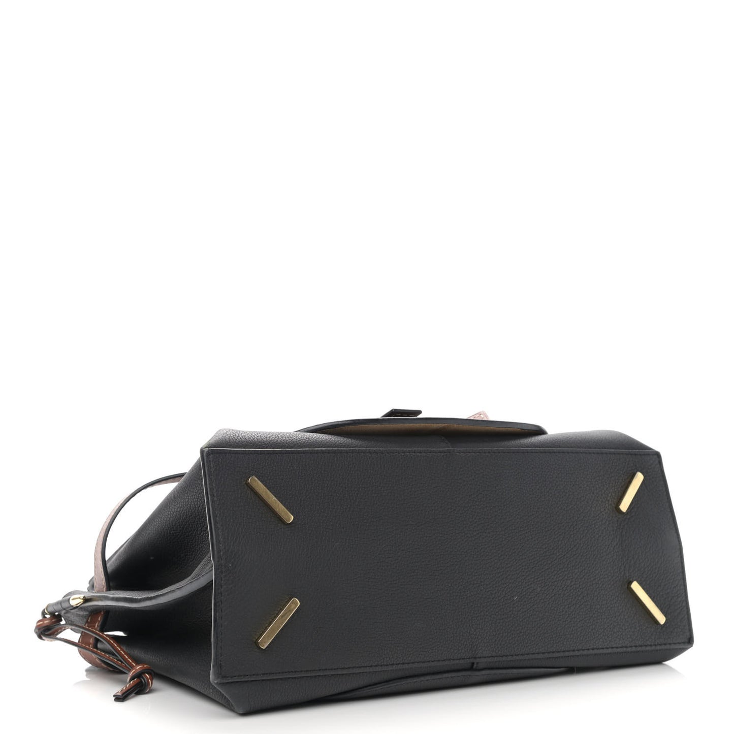 Calfskin Medium Gate Tote Pecan Black
