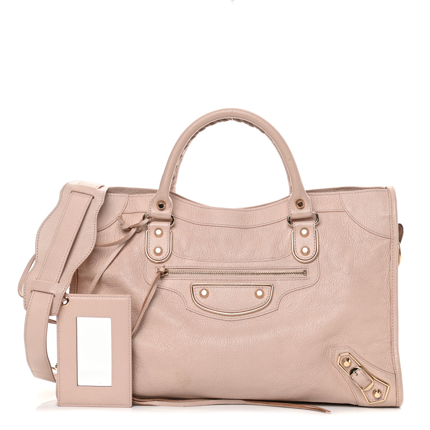 Balenciaga Chevre Gold Metallic Edge Hardware City Rose Aubepine Bois de Rose 1 of 16