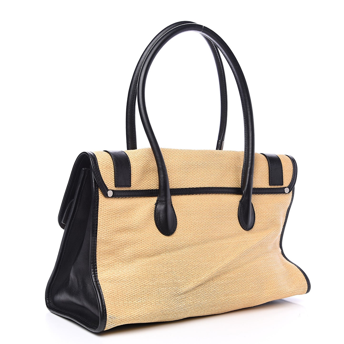 Calfskin Straw PS1 Keep All Black