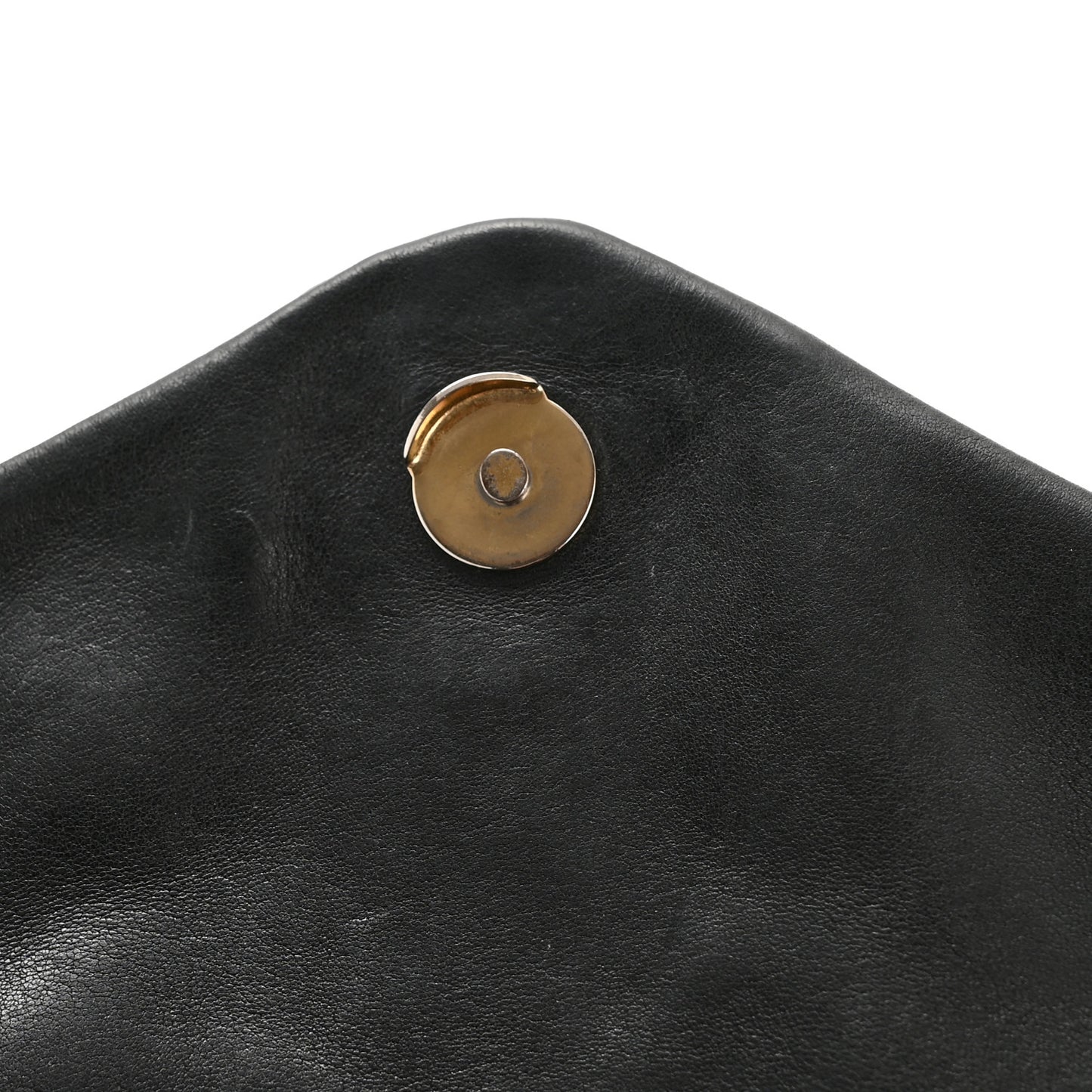 Lambskin Quilted Small Loulou Puffer Monogram Chain Satchel Black