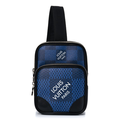 Louis Vuitton Damier Graphite 3D Amazone Sling Bag Navy Black 2 of 8