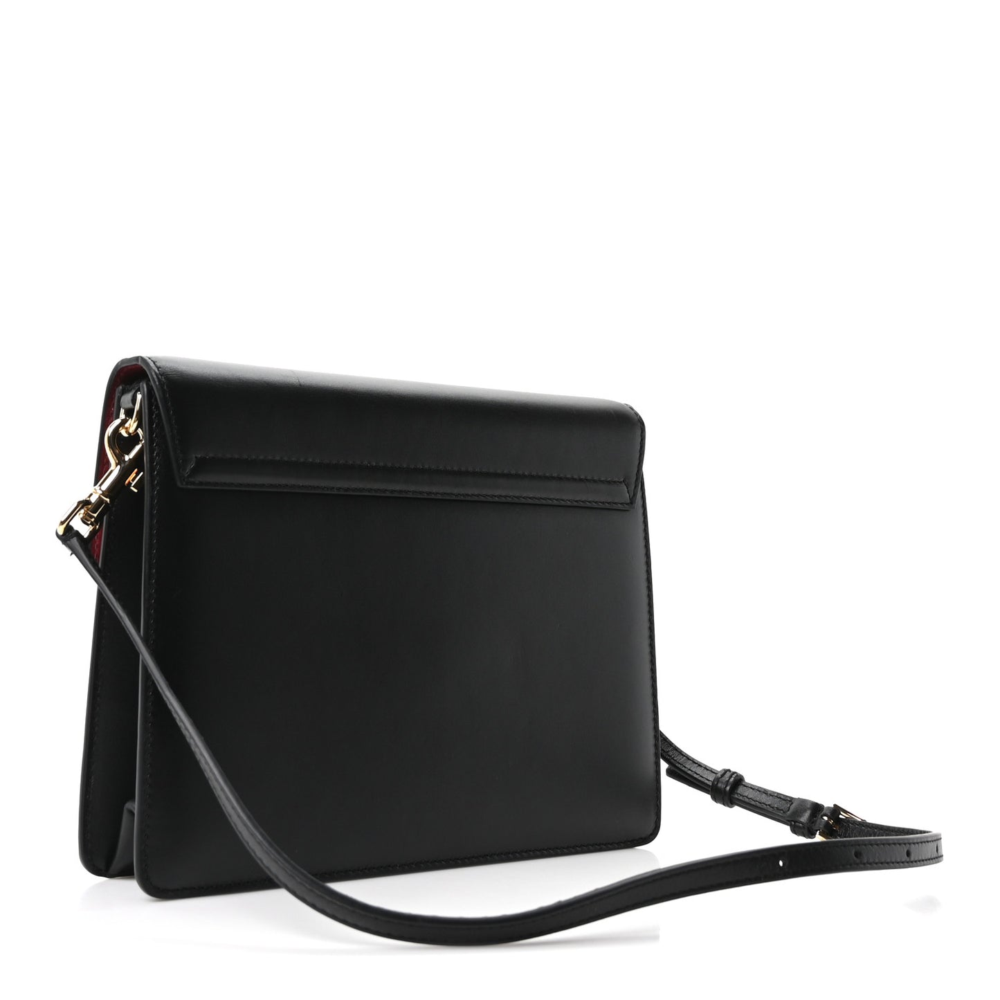Calfskin Lucia Shoulder Bag Black