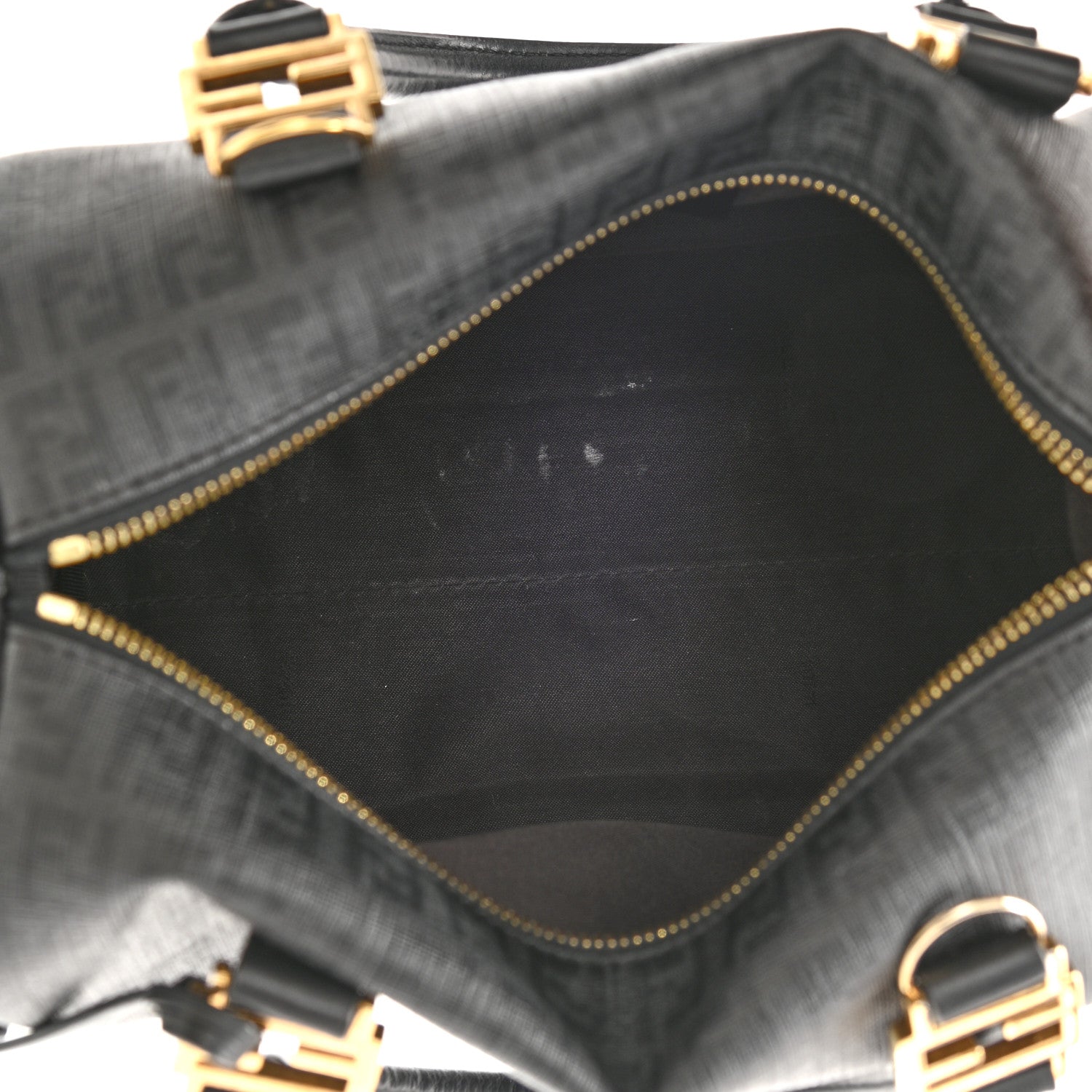 Fendi Zucchino Spalmati Vitello Small Boston Black 5 of 11
