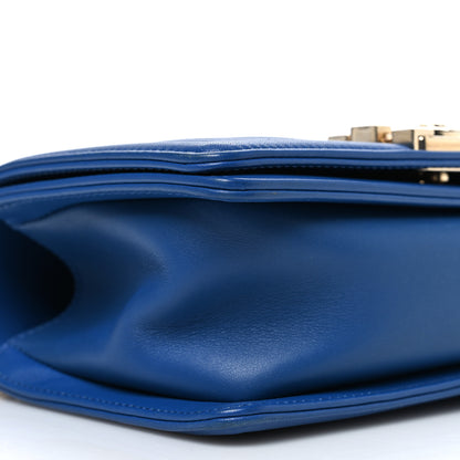 Chanel Lambskin Quilted Small Boy Flap Blue 9 of 12