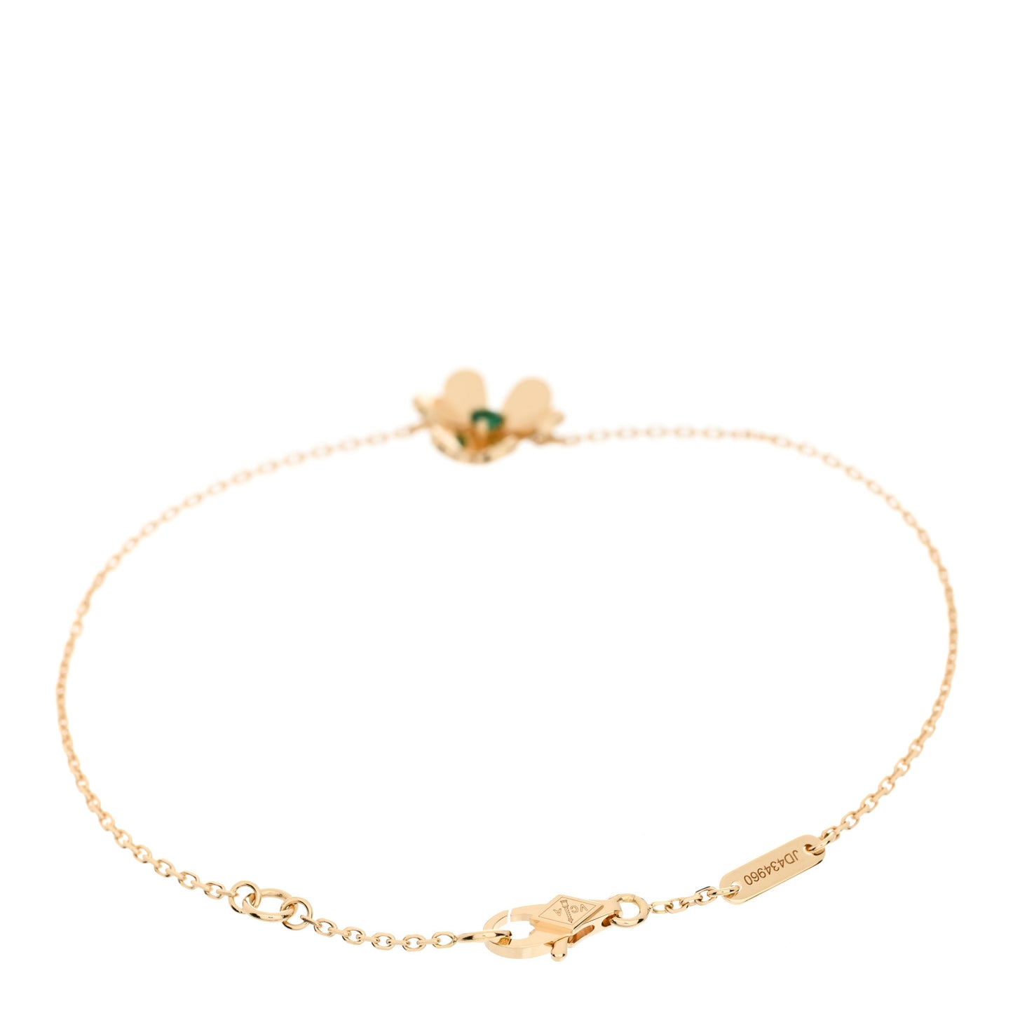 18K Yellow Gold Emerald Mini Frivole Bracelet