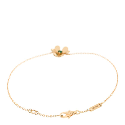 Van Cleef & Arpels 18K Yellow Gold Emerald Mini Frivole Bracelet 2 of 5