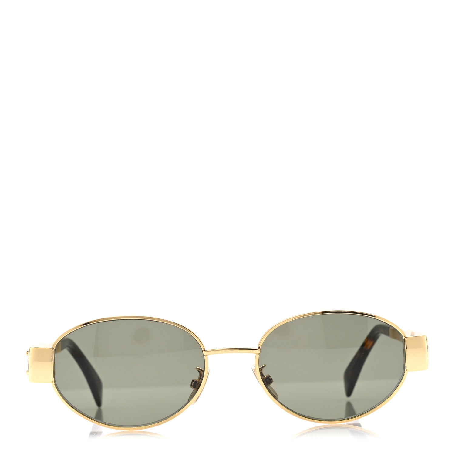 Celine Metal Triomphe 01 Sunglasses CL40235U Gold Green 2 of 7