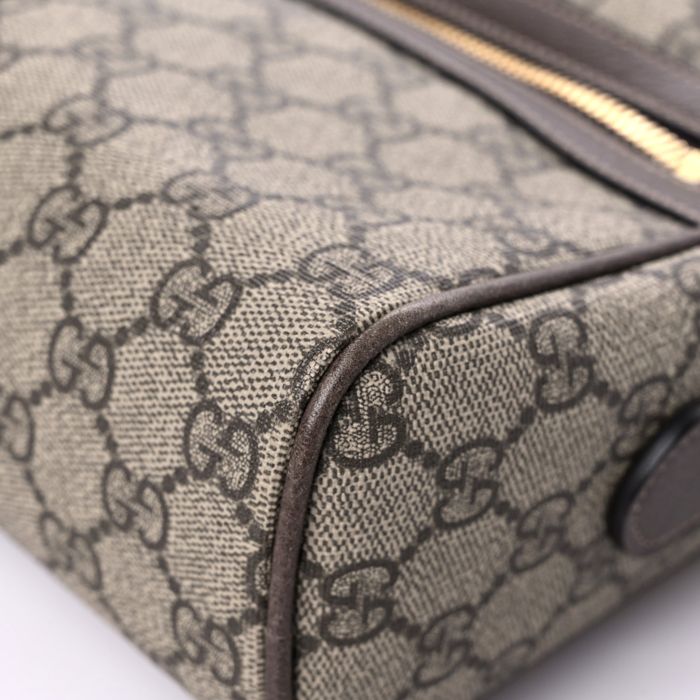 GG Supreme Monogram Web Small Ophidia Shoulder Bag Brown