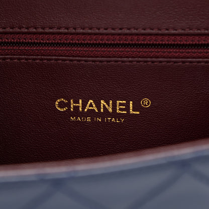 Chanel Sheepskin Quilted Small Beauty Lock Flap Navy 6 of 10