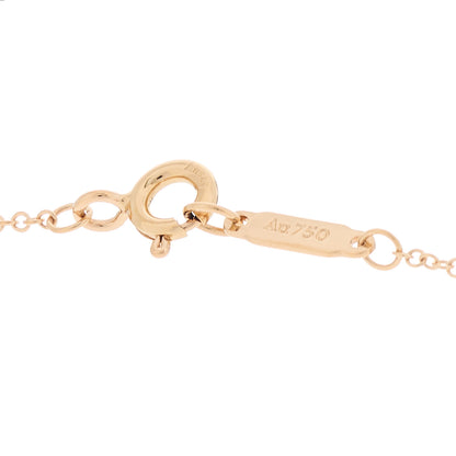 Tiffany 18K Rose Gold Platinum Diamond Schlumberger Lynn Pendant Necklace 4 of 5