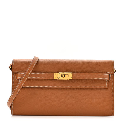 Hermes Epsom Kelly Wallet To Go Gold 1 of 11