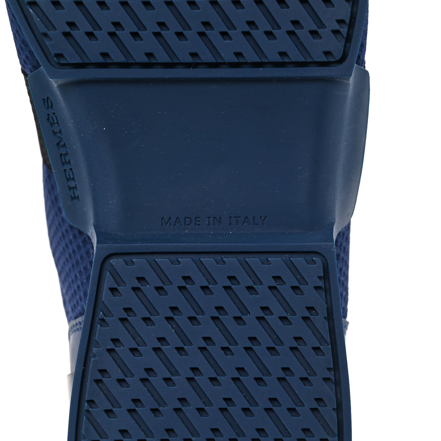 Hermes Technical Canvas Calfskin Run Sneakers Bleu Diplomatique 7 of 10
