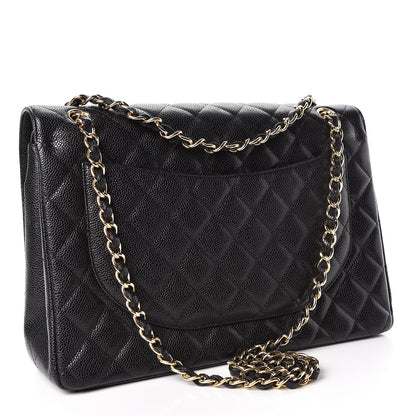 Chanel Caviar Quilted Maxi Double Flap Black 3 of 10