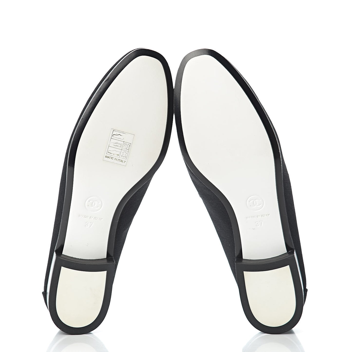 Canvas CC Loafers 37 Black White
