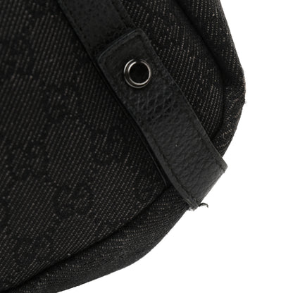 Gucci Monogram Denim Medium Abbey Shoulder Bag Black 12 of 12