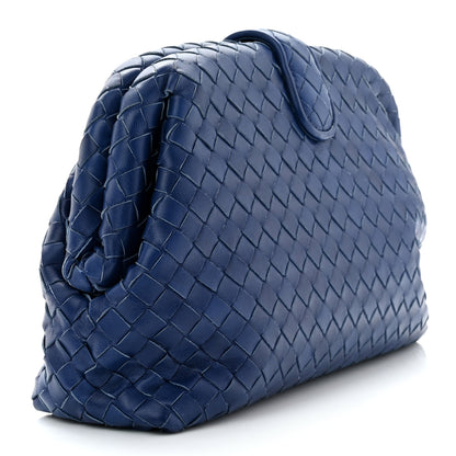 Bottega Veneta Nappa Intrecciato The Lauren 1980 Clutch Cobalt 3 of 6