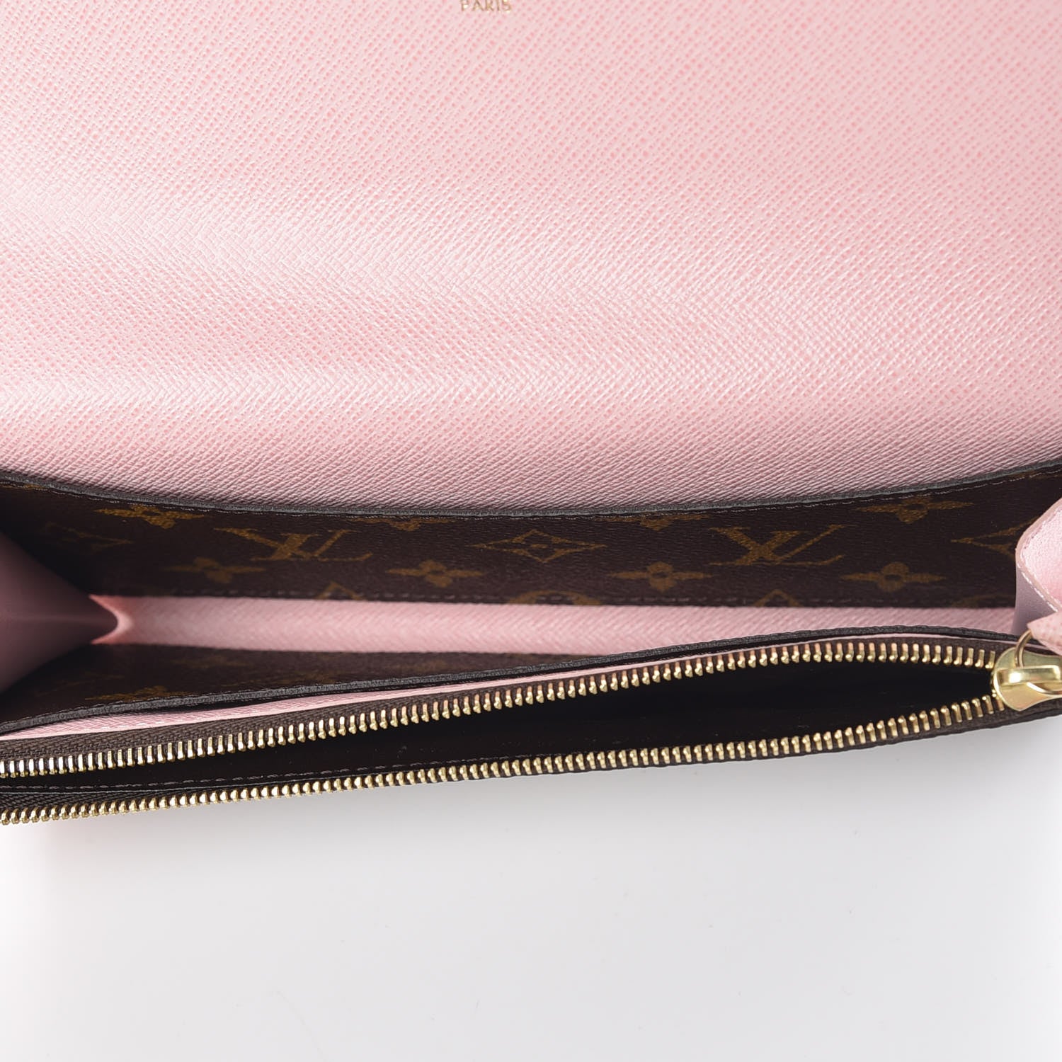 Louis Vuitton Monogram Emilie Wallet Rose Ballerine 7 of 9