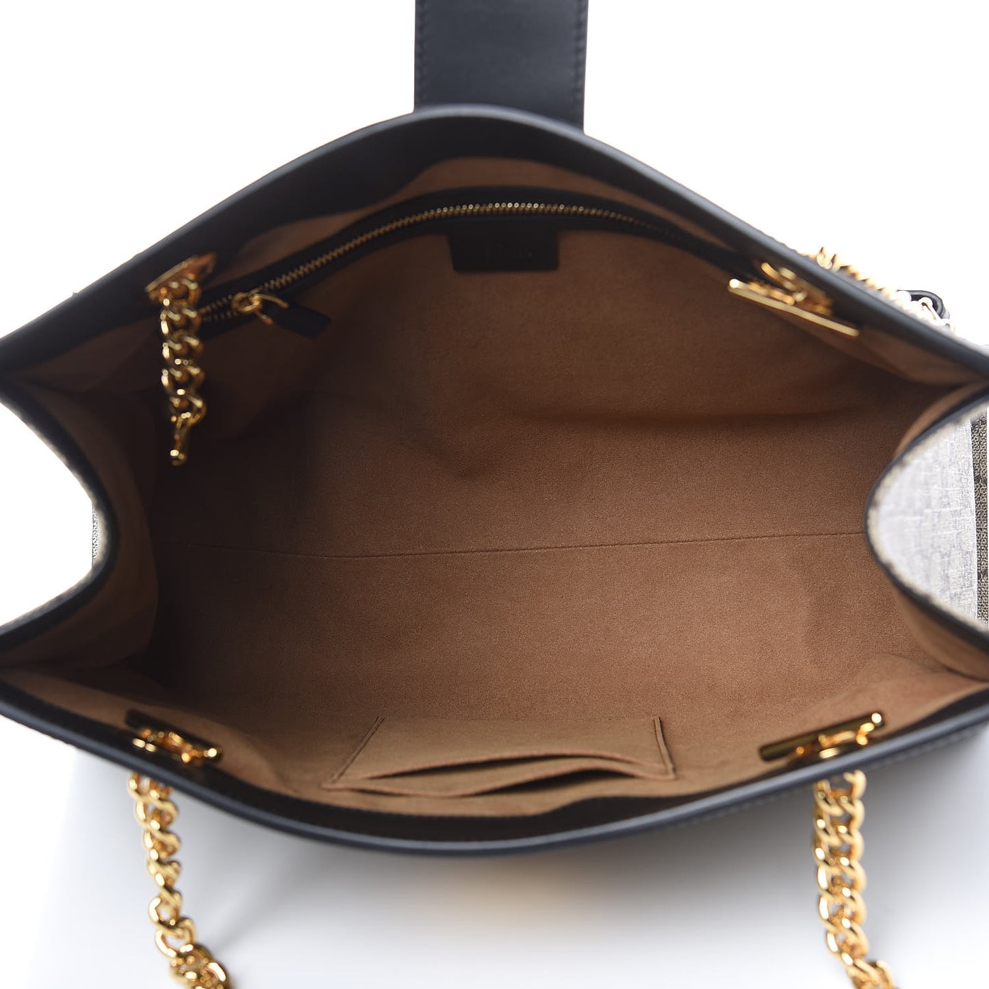 GG Supreme Monogram Medium Padlock Tote Black