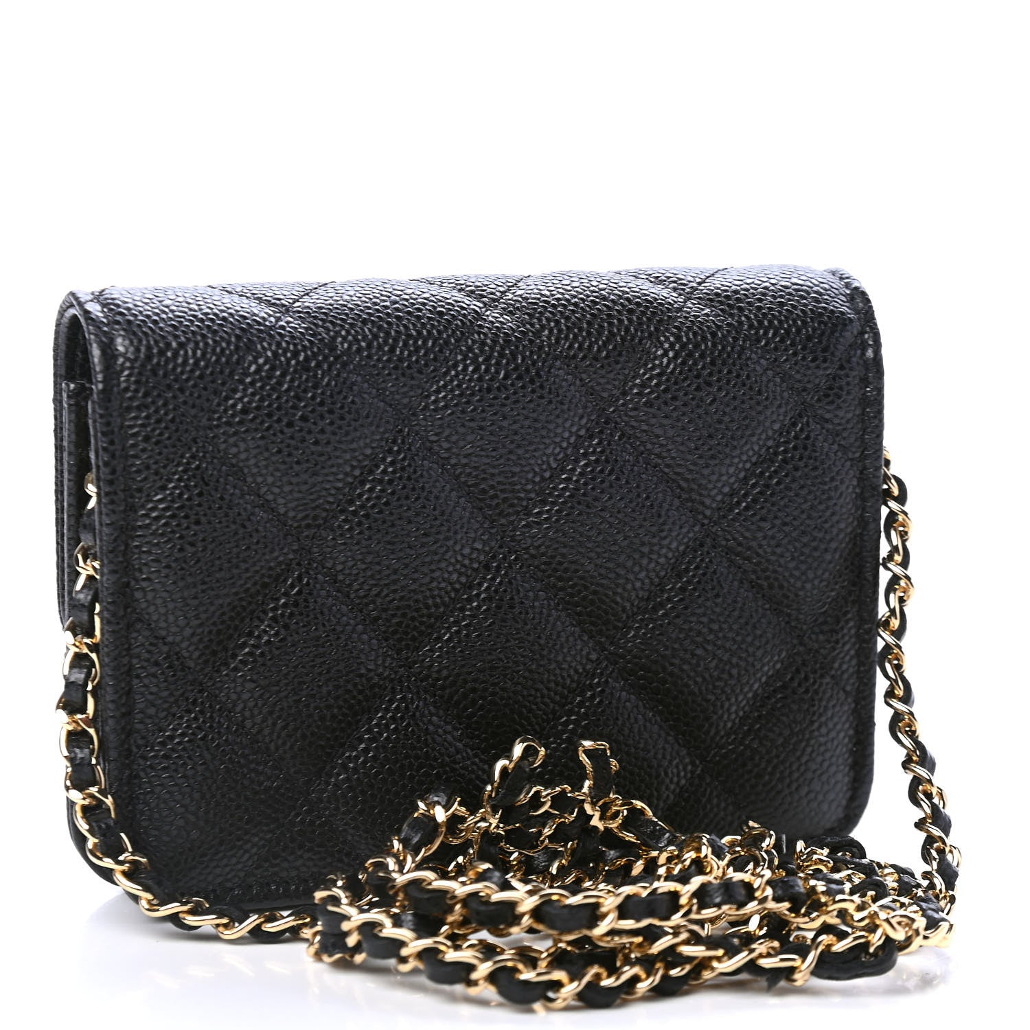 Chanel Caviar Quilted Miss Coco Clutch With Chain Black 2 of 5