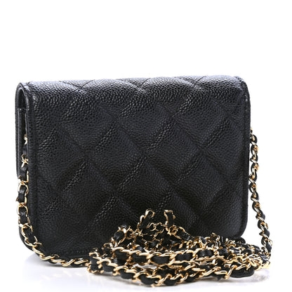 Chanel Caviar Quilted Miss Coco Clutch With Chain Black 2 of 5