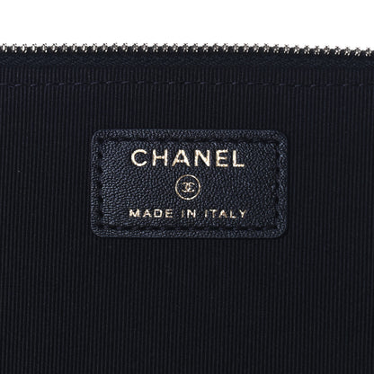 Chanel Lambskin Quilted Small Top Handle Vanity Case With Chain Black 5 of 9