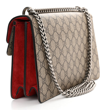 Gucci GG Supreme Monogram Small Dionysus Shoulder Bag Red 3 of 14