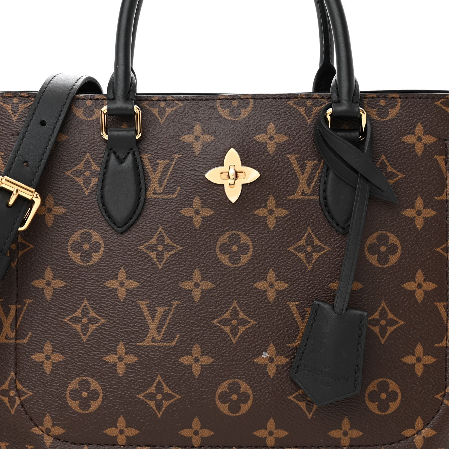 Louis Vuitton Monogram Flower Tote Black 7 of 11