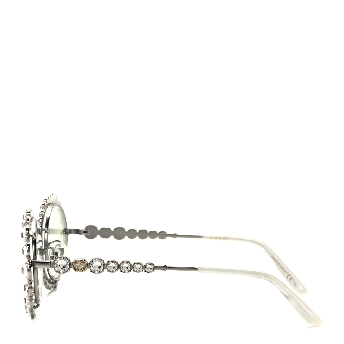 Crystal Oval Sunglasses GG0620S Silver