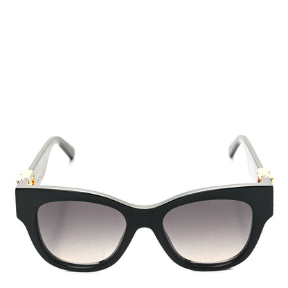 Louis Vuitton Acetate LV Link Square Sunglasses Z1568W Black 2 of 9