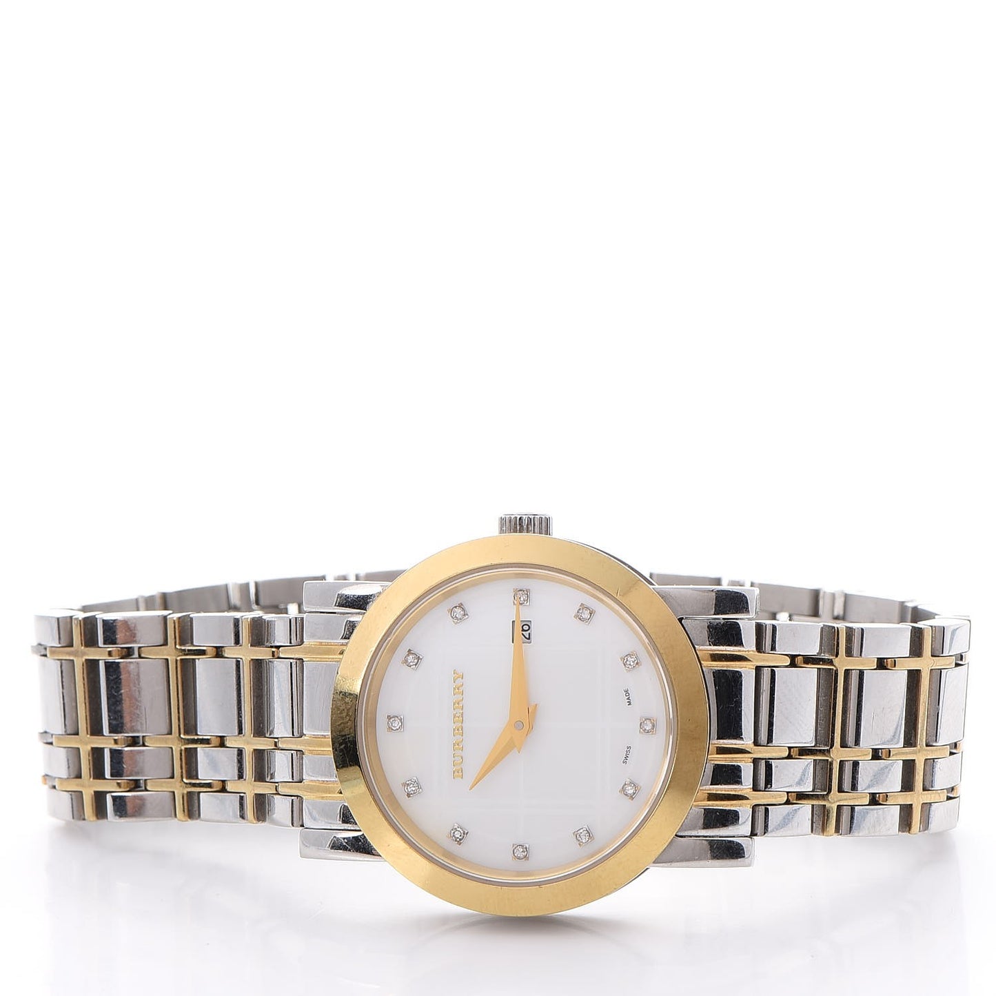 Stainless Steel Diamond Gold Tone Heritage Watch