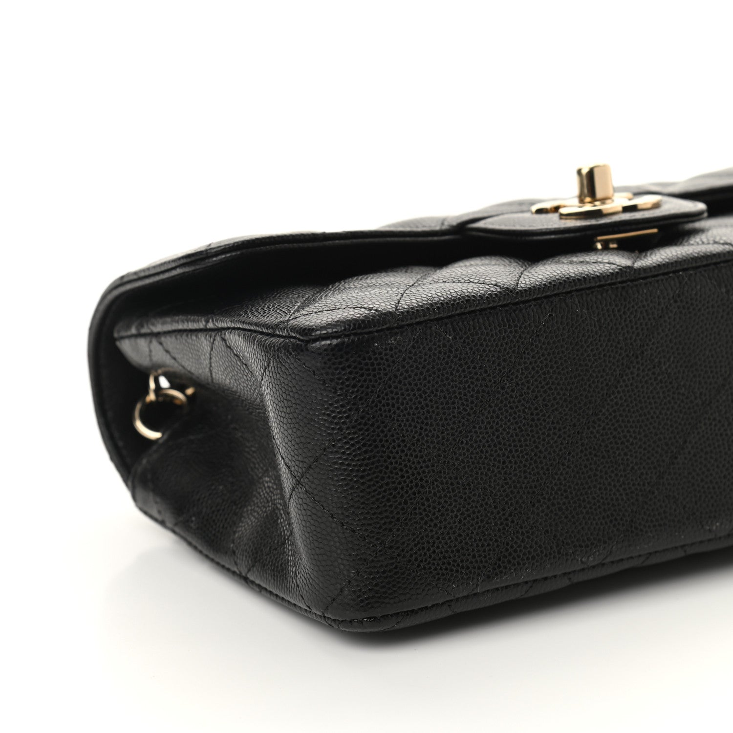 Chanel Caviar Quilted Mini Rectangular Flap Black 8 of 9