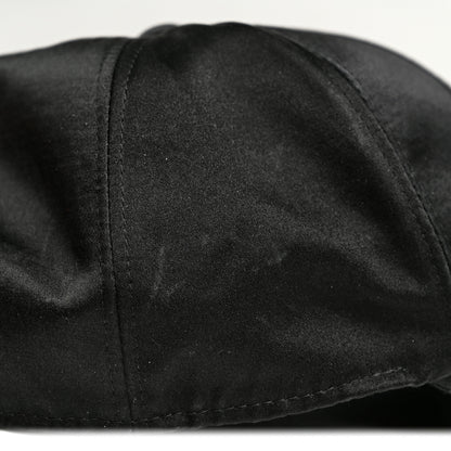 Chanel Silk Pearl CC Cap Hat Black 10 of 10