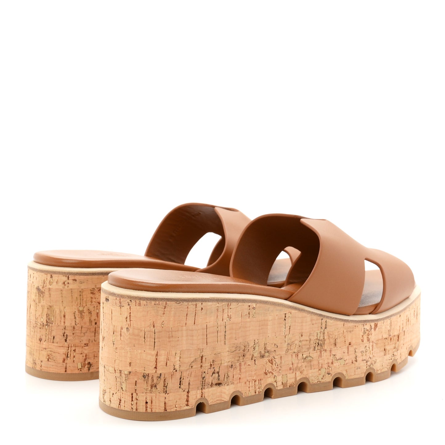 Calfskin Cork Eze 30 Sandals 41 Gold