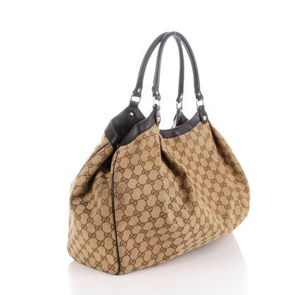 Gucci Monogram Large Sukey Tote Dark Brown 3 of 7