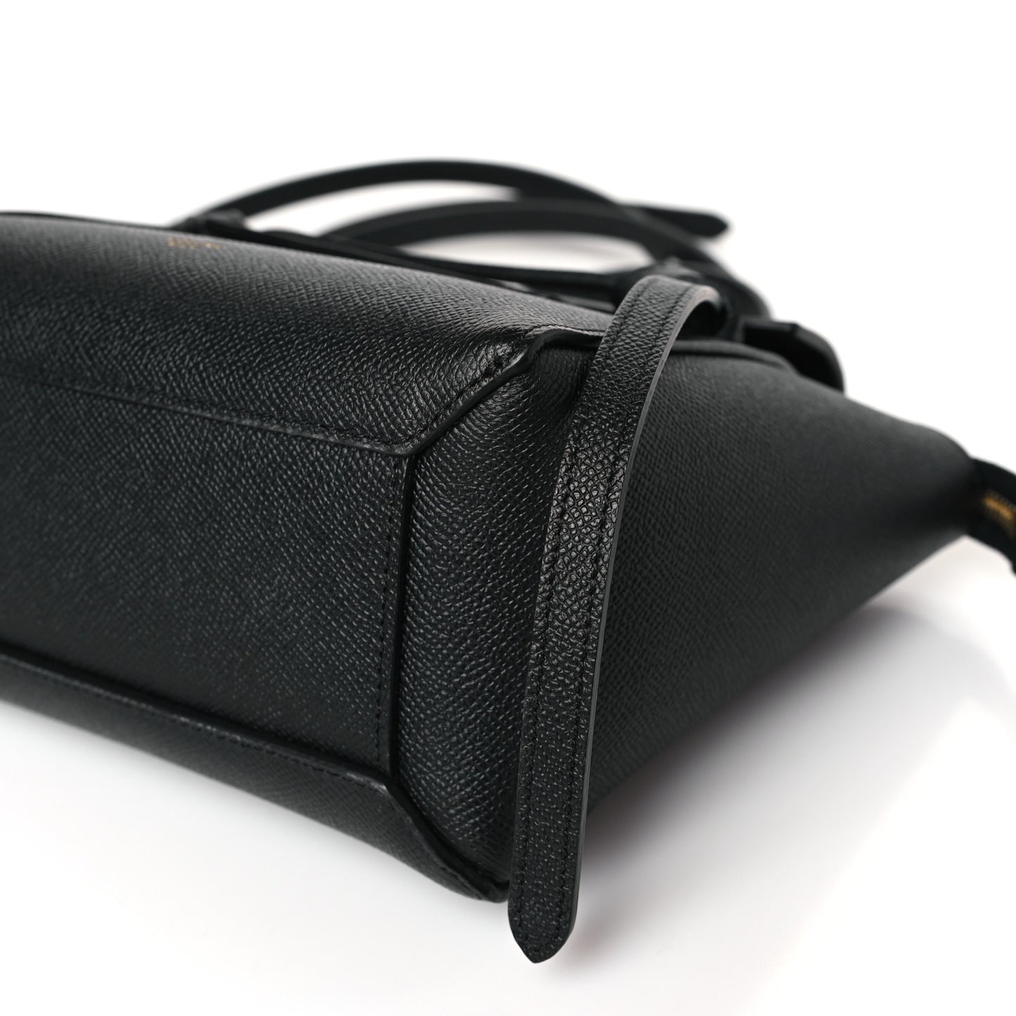 Grained Calfskin Nano Belt Bag Black