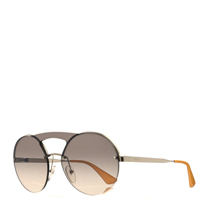 Prada Metal Round Gradient Sunglasses SPR 65T Gold 1 of 7
