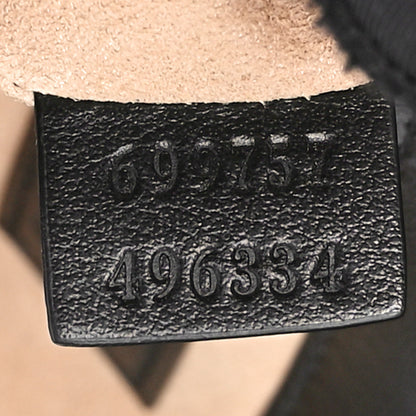 Gucci Calfskin Matelasse Monochrome GG Marmont Chain Belt Bag Black 7 of 10