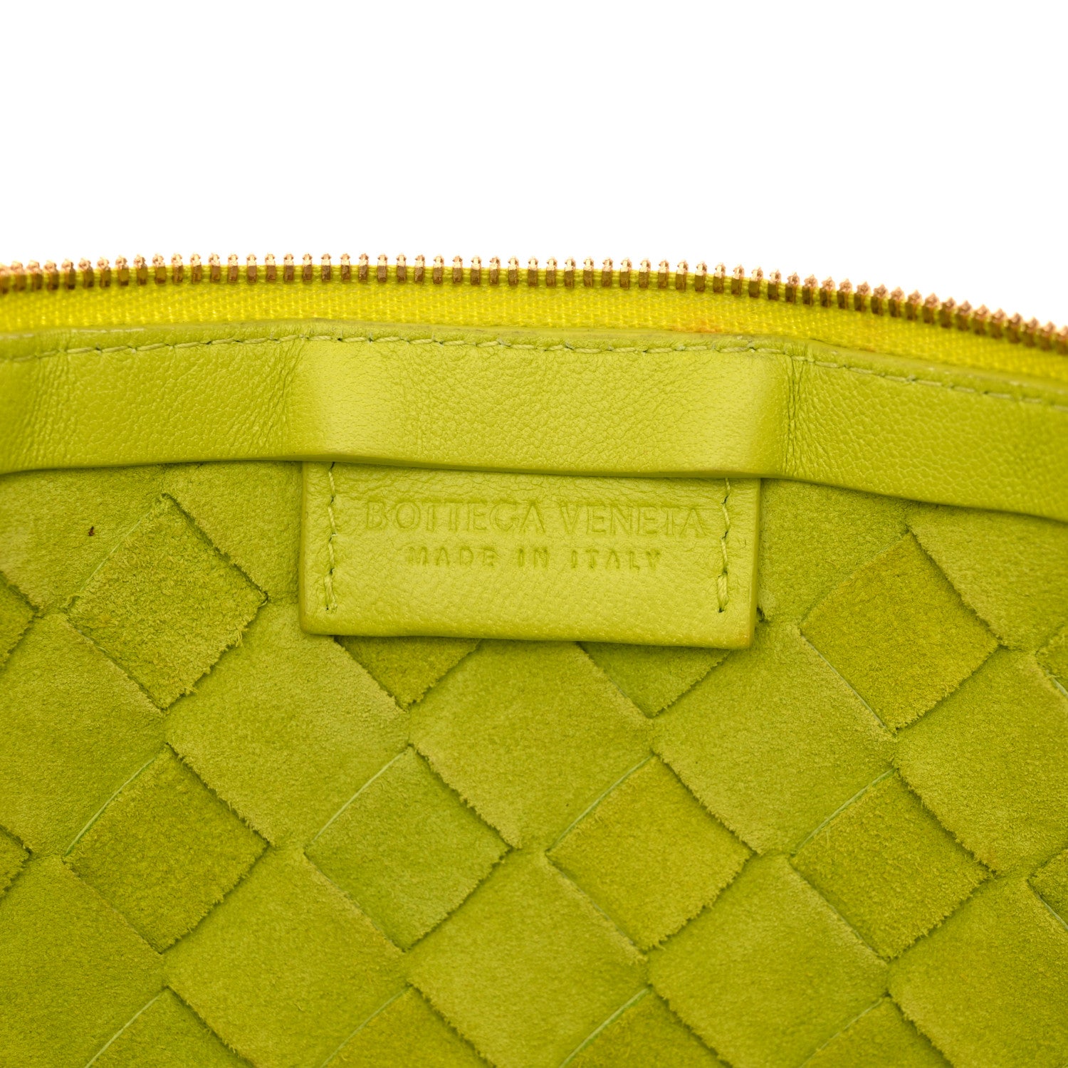 Bottega Veneta Nappa Intrecciato Small Turn Pouch Acid Kiwi 6 of 10