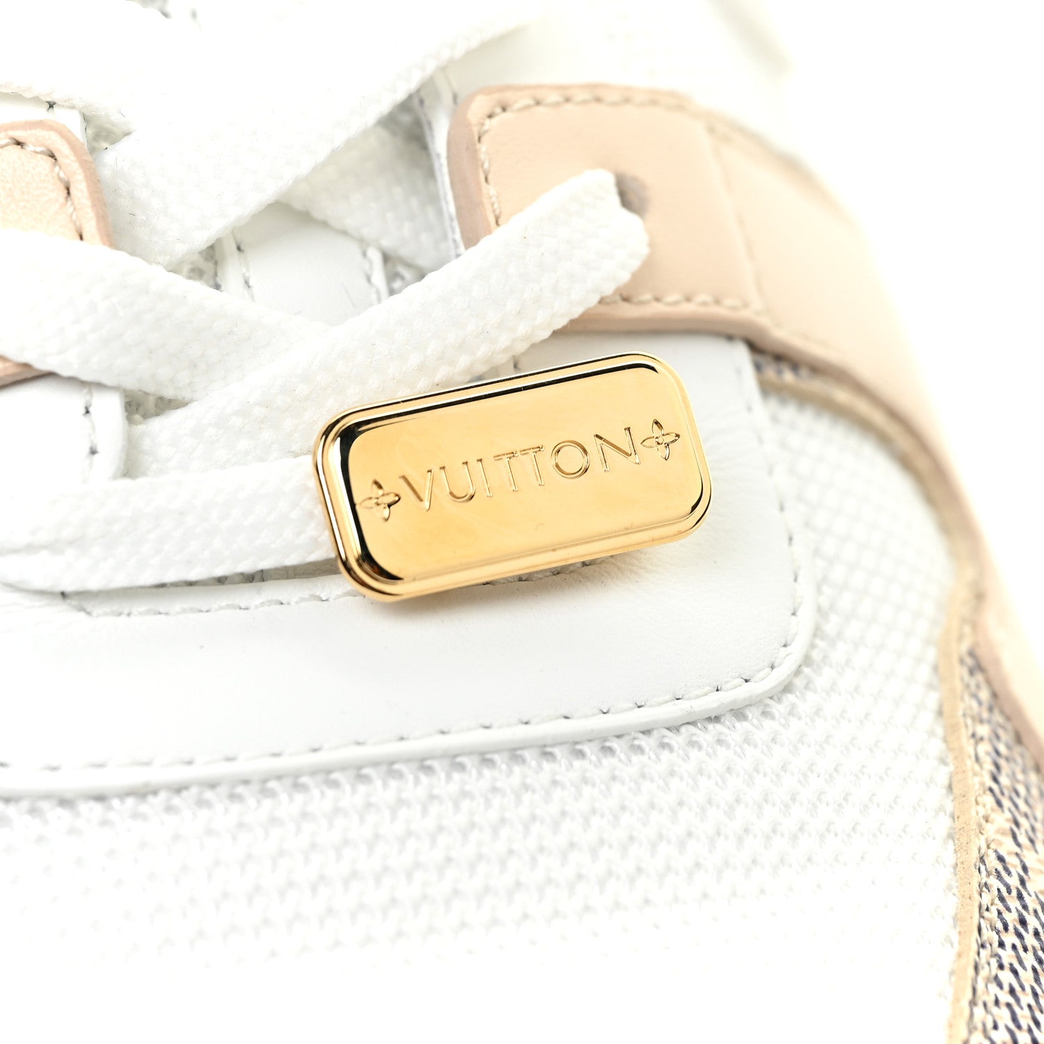 Louis Vuitton Calfskin Damier Azur Run Away Sneakers 40 White 10 of 10