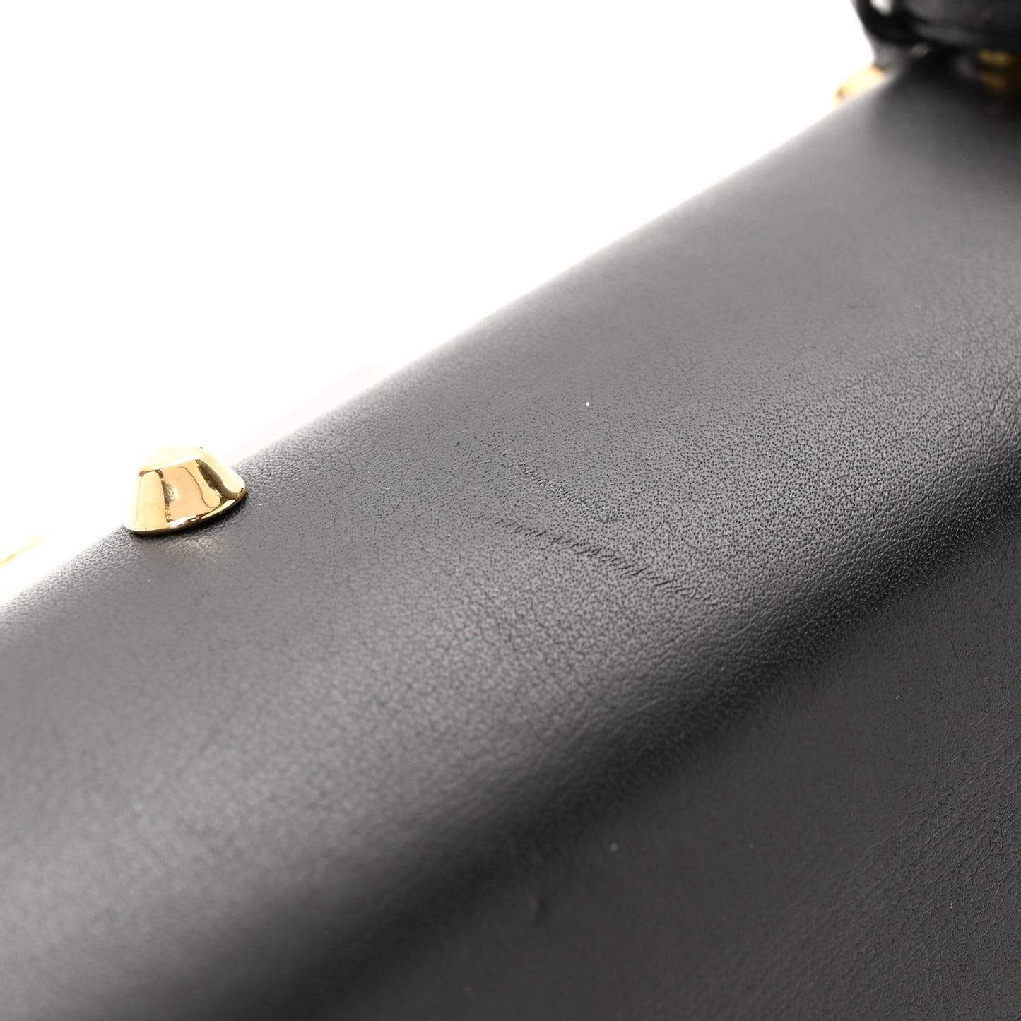 Calfskin Studded Small Padlock Shoulder Bag Black