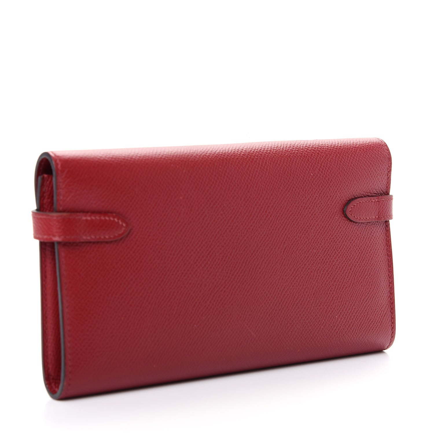 Hermes Epsom Kelly Longue Wallet Rouge Grenat 3 of 11