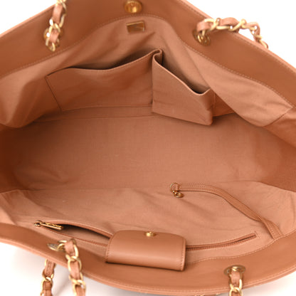 Chanel Lambskin Shopping Tote Camel 7 of 10