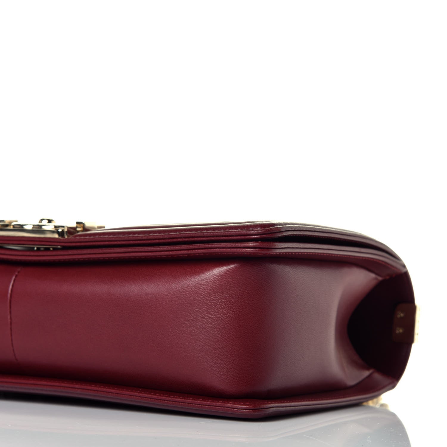Chanel Lambskin Quilted New Medium Boy Flap Dark Red 9 of 9