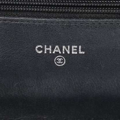 Chanel Glazed Calfskin Boy Wallet On Chain WOC Black 6 of 10