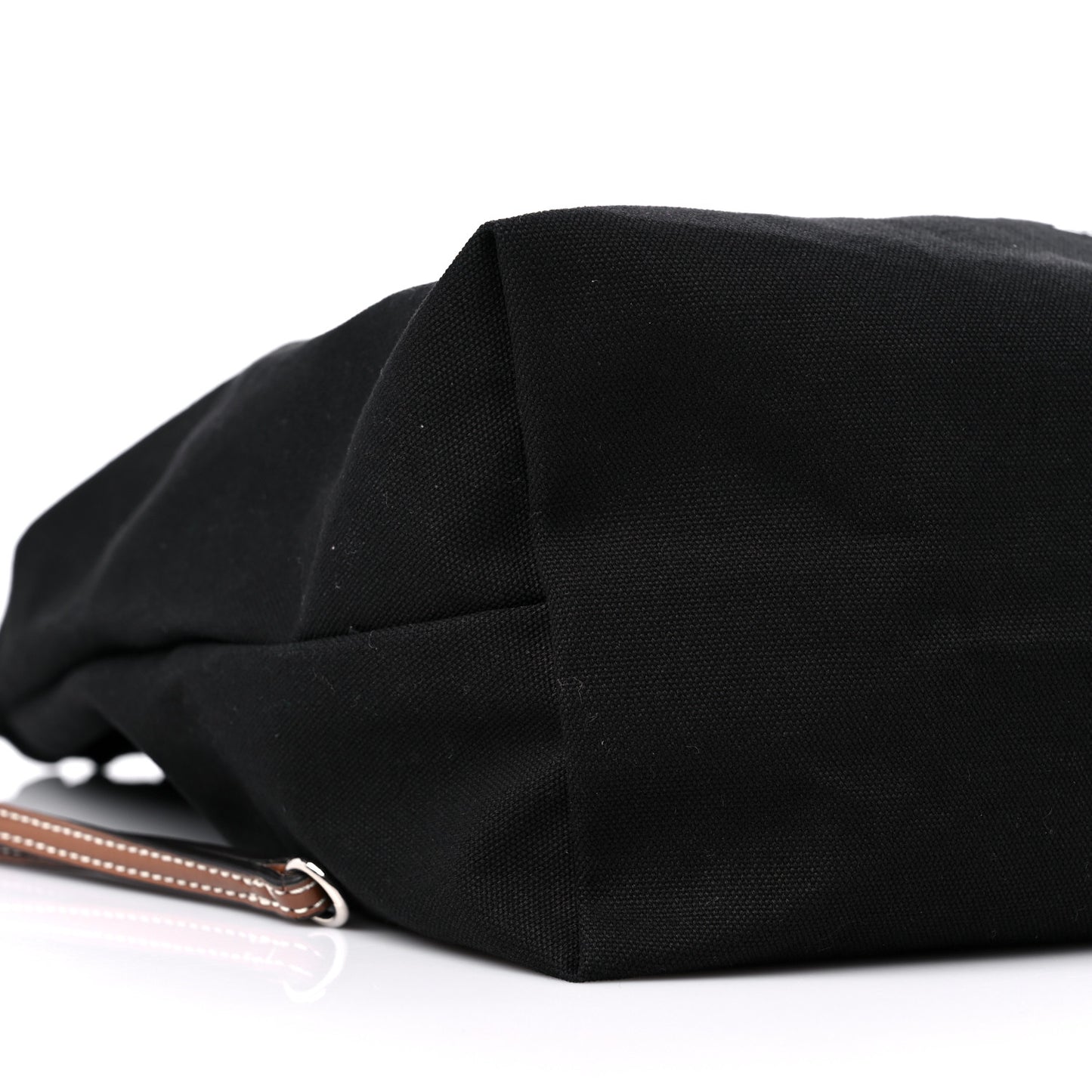 Canvas Printed Drawstring Tote Bag Black