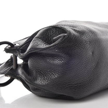 Bottega Veneta Cervo Deerskin Ring Shoulder Bag Black 5 of 12