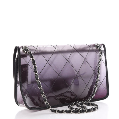 Chanel Vinyl Quilted Degrade Jumbo Single Flap Black 3 of 14