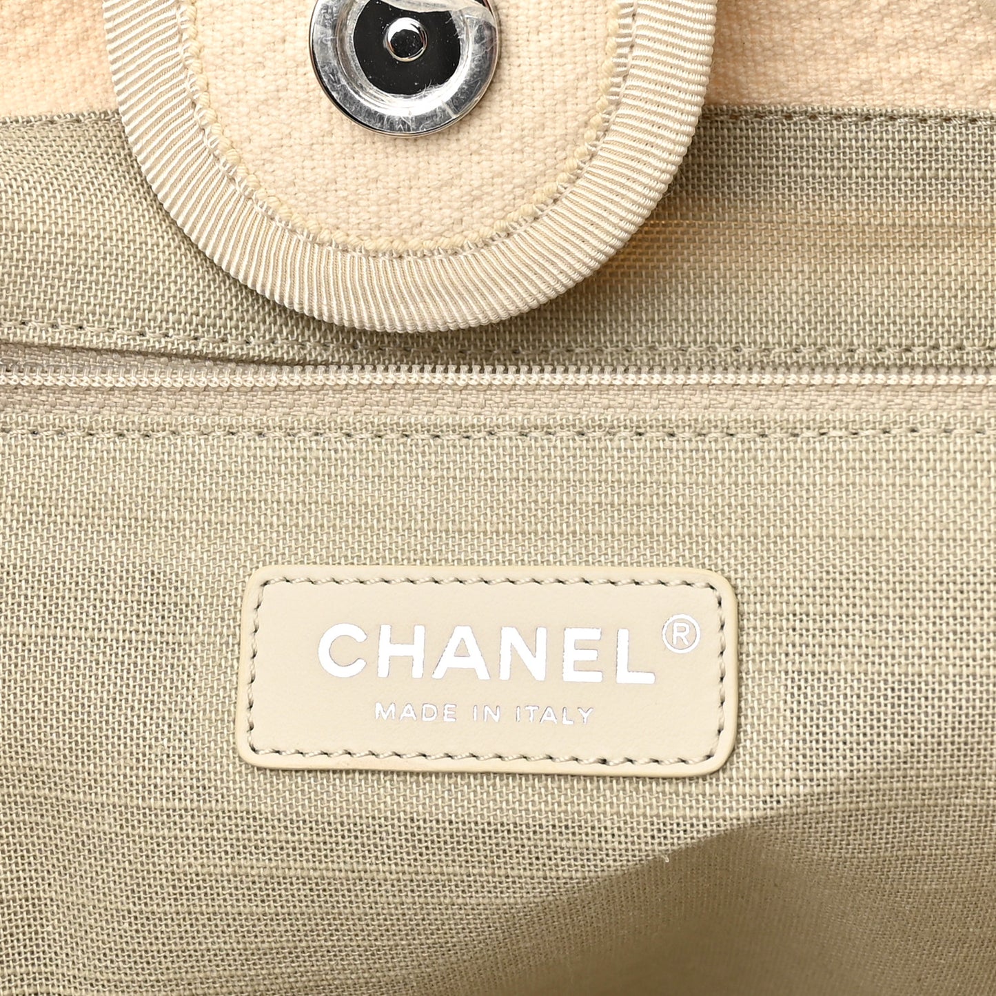 Mixed Fibers Small Deauville Tote White